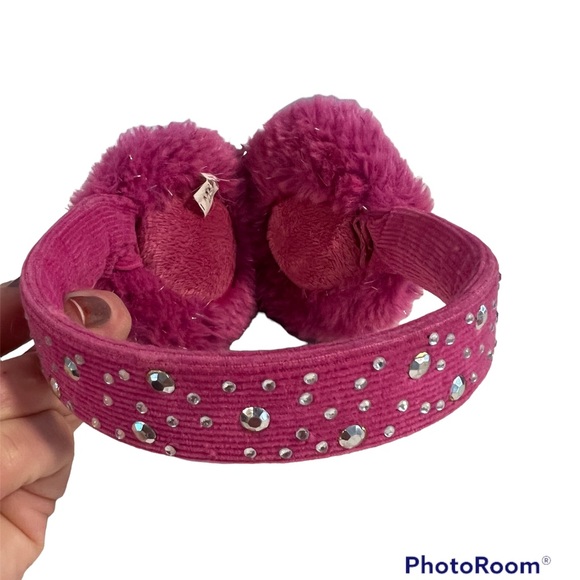 Super soft girls mauve scarf, Justice earmuffs & sweater mittens - Picture 8 of 8